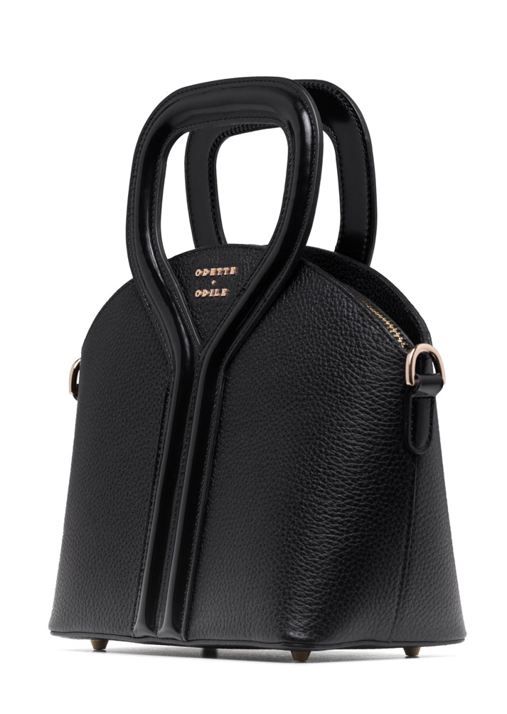 Black Pebbled Signature Bag