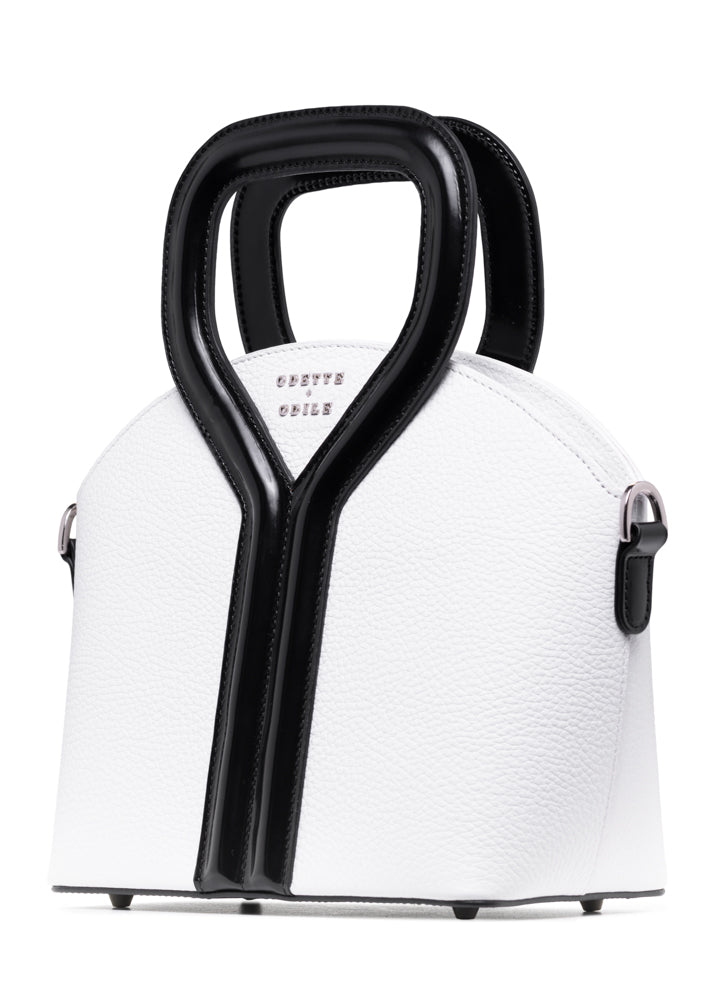 White and Black Signature Bag