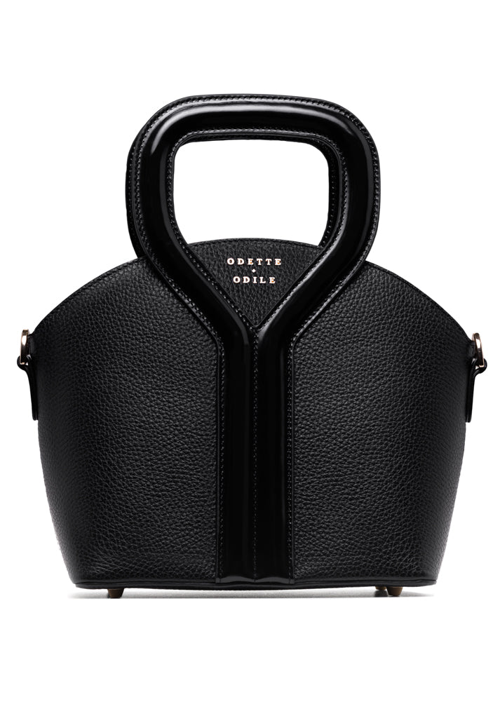 Black Pebbled Signature Bag
