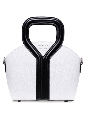 White and Black Signature Bag
